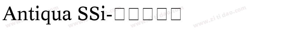Antiqua SSi字体转换